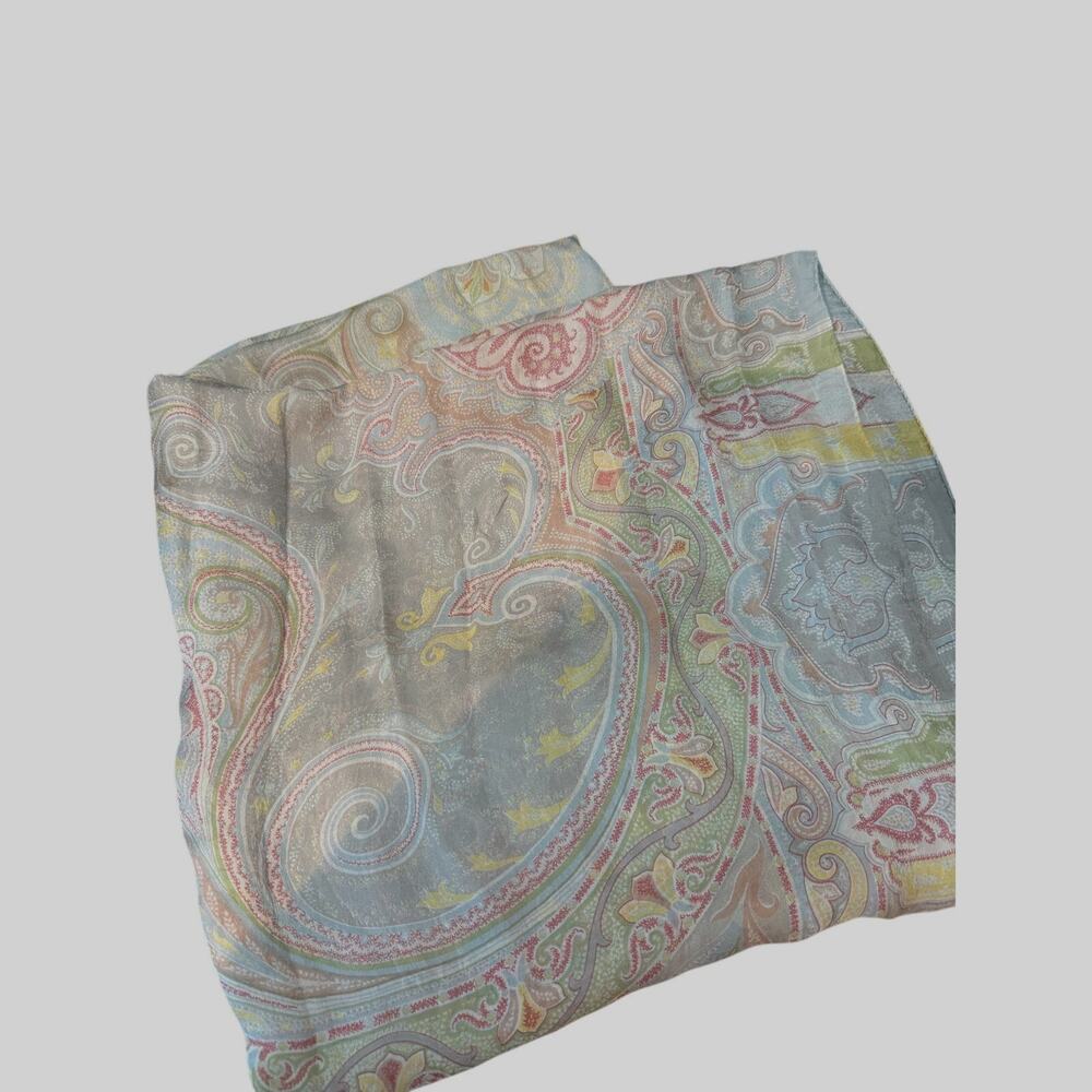 #46 RETAIL $450 Luxury Etro Milano Paisley Stole*Gorgeous